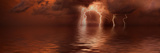 Lightning Storm over the Sea