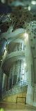Interiors of a Church Designed by Catalan Architect Antonio Gaudi  Sagrada Familia  Barcelona  C