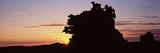 Silhouette of Cliffs at Sunset  Fantasy Canyon  Uintah County  Utah  USA