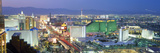 Buildings Lit Up at Dusk in a City  Las Vegas  Clark County  Nevada  USA
