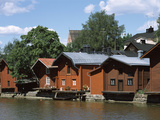 Huts at the Riverside  Porvoonjoki River  Porvoo  Finland