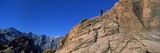 Rear View of a Person Climbing on a Mountain  Mount Gwongeumseong  Seoraksan National Park  Sout