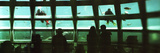 Scuba Divers Feeding Fish at the Aquarium  Seattle Aquarium  Seattle  Washington State  USA