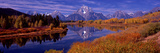 Reflection of Mountains in the River  Mt Moran  Oxbow Bend  Snake River  Grand Teton National Pa