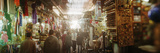 Tourists at a Market Inside the Medina in Marrakesh  Morocco