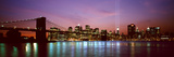 Skyscrapers Lit Up at Night  World Trade Center  Lower Manhattan  Manhattan  New York City  New 