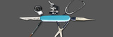 Medical Tools on a Knife