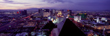 City Lit Up at Dusk  Las Vegas  Clark County  Nevada  USA