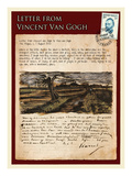 Letter from Vincent: Road with Pollarded Willows