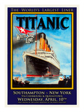 Titanic White Star Line Travel Poster 1