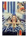 Mongaku Doing Penace at the Nachi Waterfall