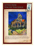 Letter from Vincent: Church at Auvers  C1890