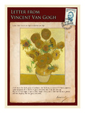 Letter from Vincent: Vase with Fourteen Sunflowers