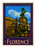 Bust of Benvenuto Cellini on the Ponte Vecchio  Florence Italy 2