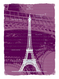 White Eiffel Tower Paris in Rosy