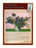 Letter from Vincent: Vase with Irises