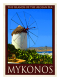 Windmill in Mykonos Greece 2