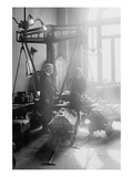 Two Suited Men Weigh Bars of Gold on Scales at the Us Mint