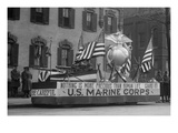 Us Marine Corps Parade Float Emphasizing Recruitment