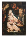 The Holy Family with Shepherds