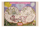Novus Planiglobii Terrestris Per Utrumque Polum Conspectus; Stereographic Map of the World