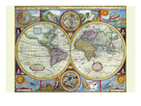 New and Accurate Map of the World; a Stereographic Projection