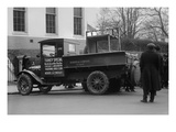 Truck Marked as the Turkey Special Delivers a Turkey to the White House for Thanksgiving