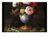 Wan-Li Vase with Flowers