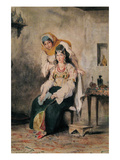 Saada  the Wife of Abraham Benchimol  and Préciada  One of their Daughters  1832