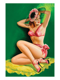 Flirt Magazine; Pinup with Hat
