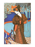 Woman with Peacocks