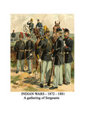 Indian Wars - 1872 - 1881 - a Gathering of Sergeants