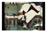 Hunters in the Snow - Detail