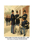 Non-Coms Putting on the Dog - 1888 - Full Dress in Prussian Pickelhaube