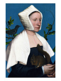 Portrait of a Lady with a Squirrel and a Starling