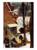 Hunters in the Snow - Detail