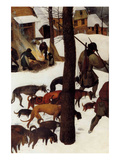 Hunters in the Snow - Detail