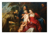 The Holy Family with Saints Francis and Infant St John the Baptist