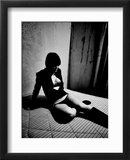 Woman in underwear on Bare Mattress