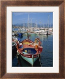 Fishing Boat Moored in the Harbour at Ajaccio  Island of Corsica  France  Mediterranean  Europe