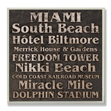 Miami Landmarks Typography