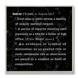 Honor Definition Inspiration