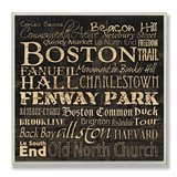 Boston Landmarks Typography