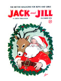 Santa & Reindeer - Jack and Jill  December 1956