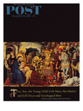 "Adoration of the Magi" Saturday Evening Post Cover  December 26  1959
