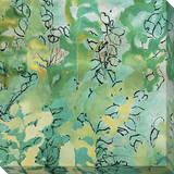 Green & Pink Abstract Floral