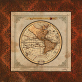 Red Damask Map I