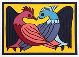 Two Kissing Doves