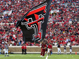 Texas Tech University - Red Raider Cheerleaders and Flag