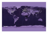 Satellite View of the World Showing Electric Lights and Usage
